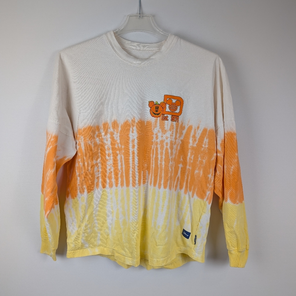 Walt Disney World Candy Corn Tie-dye Spirit Jersey Shirt Mickey Goofy - Small - Picture 2 of 11